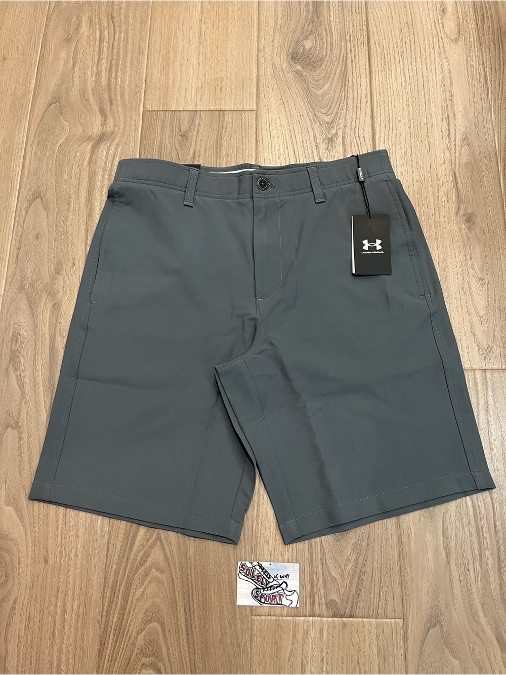 $70 New Under Armour 10” Golf Shorts Dri-Fit Dark Grey Size 32 34 36 PGA Speith
